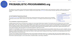 Desktop Screenshot of probabilistic-programming.org