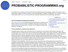 Tablet Screenshot of probabilistic-programming.org